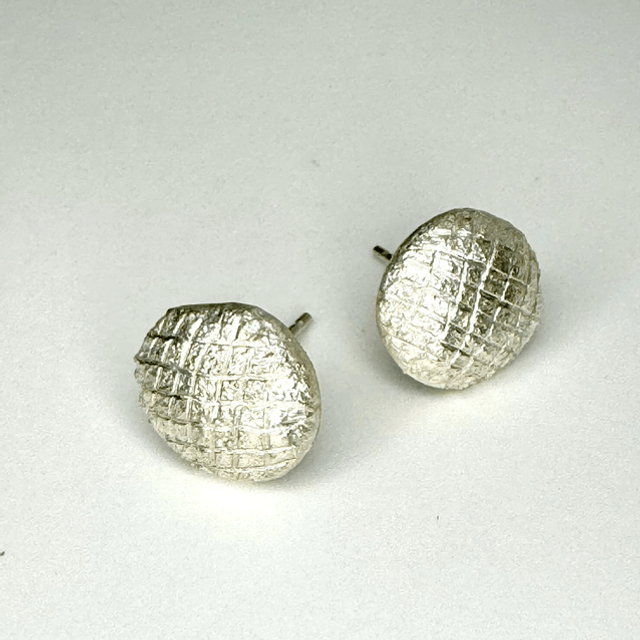 Button earrings
