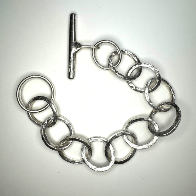 Textured T-bar bracelet