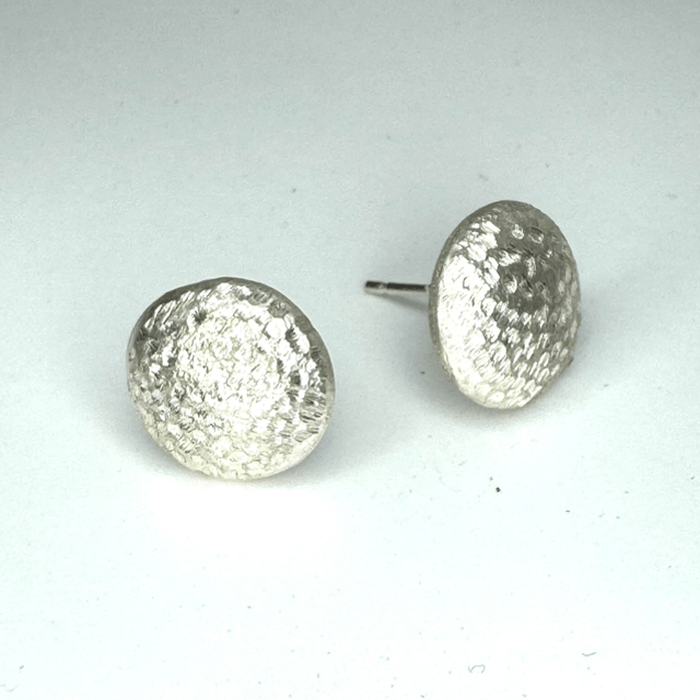 Button earrings