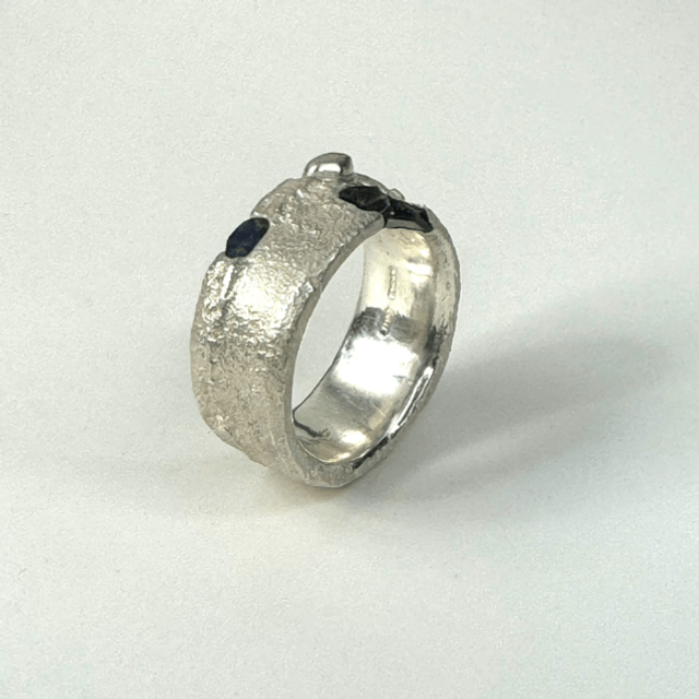 Blue halo ring