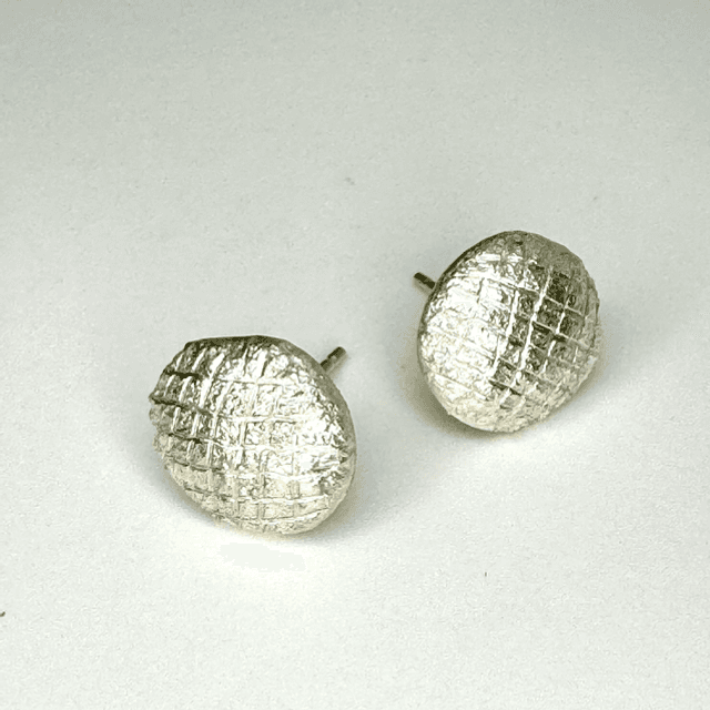 Button earrings