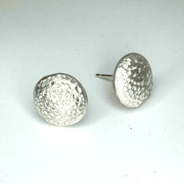 Button earrings